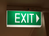 Exit sign
